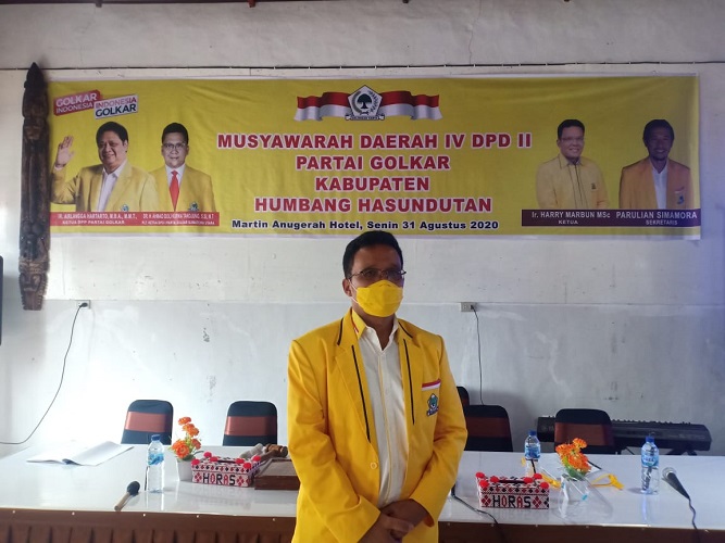 Harry Marbun Terpilih Kembali Ketua Golkar DPD Humbang Hasundutan Disaat Golkar Diisukan Pada Petahana