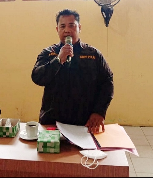 KBPP Polri Sektor Medan Labuhan Ketua Terpilih Abanghanda H Bernath SE dalam Musyawarah di Medan Labuhan