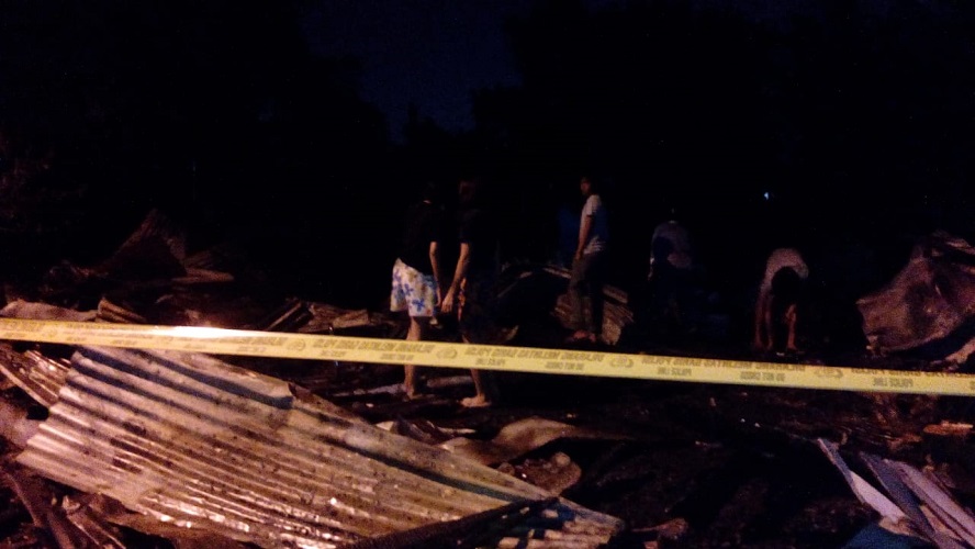 Kebakaran Rumah Warga Jalan Pelajar Timur Medan