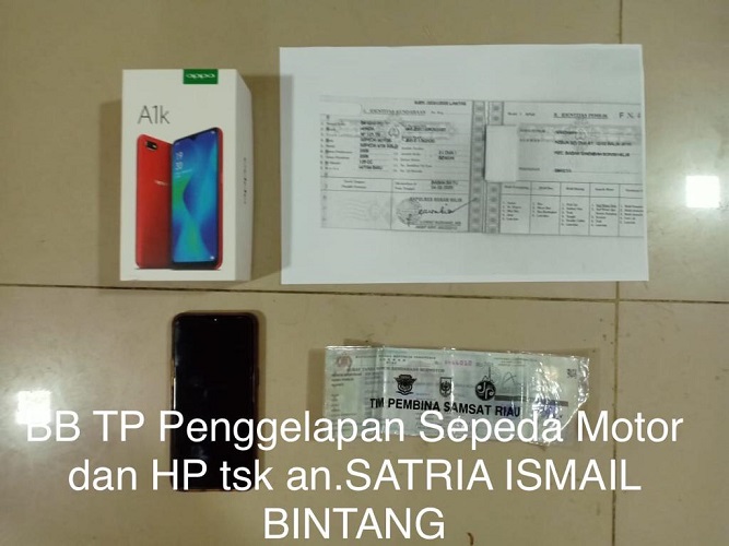 Polsek Bagan Sinembah Polres Rokan Hilir Kembali Mengamankan Terduga Satu Orang Pelaku Kasus Tindak Pidana Penggelapan Sepeda Motor