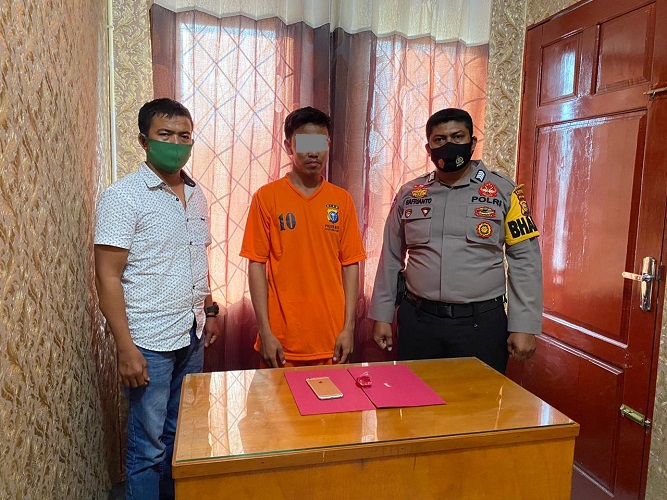 Polsek Kubu Polres Rokan Hilir Mengamankan Terduga Pemuda Memiliki Sabu