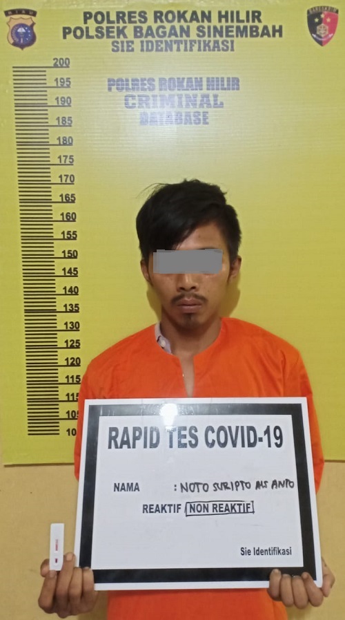Seorang Pemuda NS Diamankan Polisi karena Diduga Mencuri Mesin Pompa Air dan HP