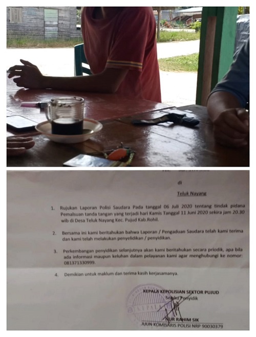 Syahrul Pelapor Dugaan Pemalsuan Tanda Tangan yang Dilakukan Oknum Bendahara Segera Bergulir ke Kejaksaan