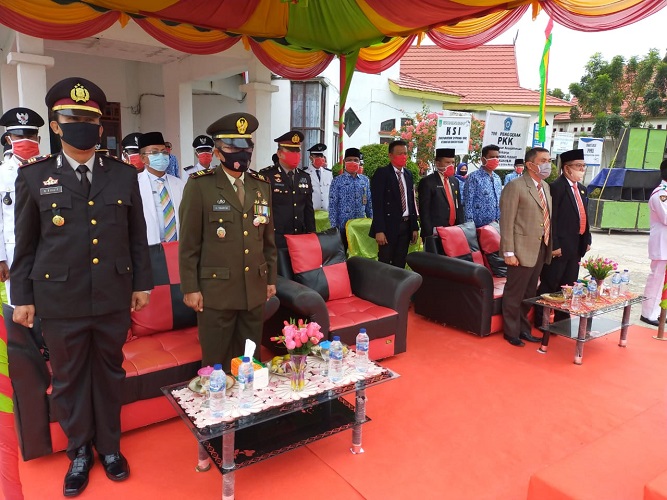 Upacara Hari Kemerdekan Republik Indonesia yang ke-75 di Bangko Pusako
