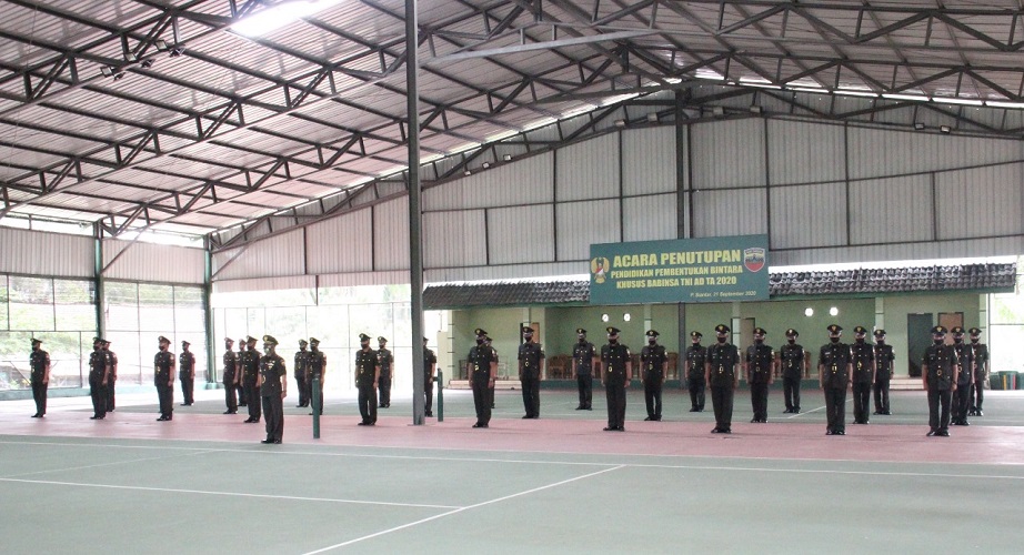 Danrindam I/BB Pimpin Acara Penutupan Diktukbasus Babinsa TNI AD TA. 2020