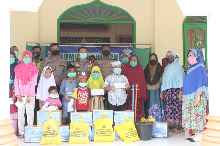 Jumat Barokah, Polres Sergai Berbagi dengan Anak Yatim dan Kaum Dhuafa
