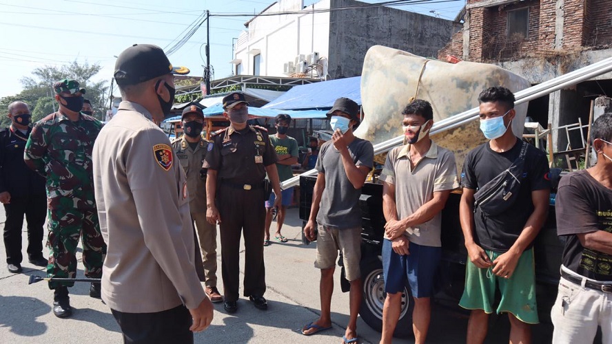 Polres Cilegon Gencar Melaksanakan Operasi Yustisi Protokol Covid-19