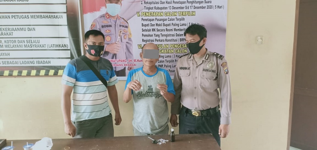 Sering Transaksi Narkoba, Polsek Dolok Masihul Menciduk Terduga Nurdin Purba
