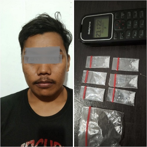 Team Opsnal Sat Res Narkoba Polres Simalungun kembali Ringkus Terduga Kepemilikan Sabu