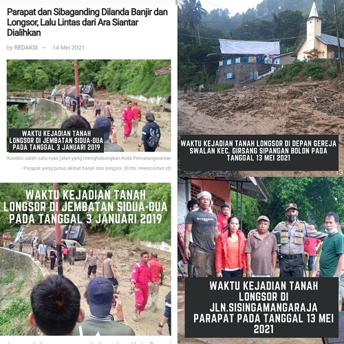 Bencana Alam 13 Mei 2021 di Parapat Bukan di Jembatan Sidua-dua, Begini Penjelasannya