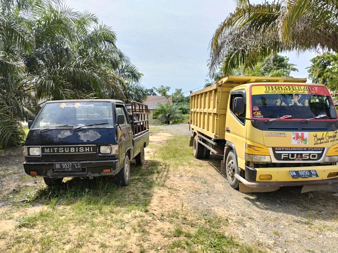 4 Orang Digiring ke Polres Rohil, Diduga Lakukan Tindak Pidana Pencurian Pipa Besi
