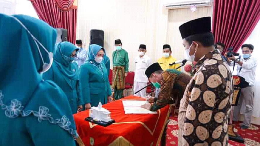 Bupati Rohil Afrizal Sintong "Program PKK Harus Sinergi dengan Program Pemerintah"