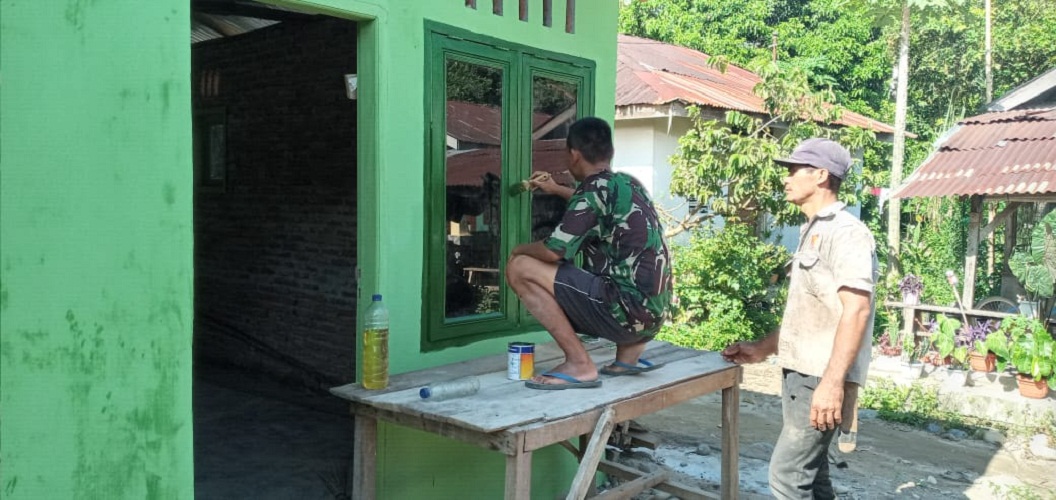 Rehab RTLH TMMD Hampir Rampung, Jaramel Purba Tak Sabar Huni Rumah Baru