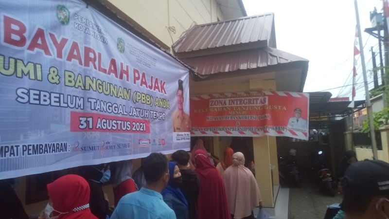 Paket Bansos PPKM Darurat (BST) di Kelurahan Tanjung Gusta Medan Berjalan dengan Lancar dan Aman
