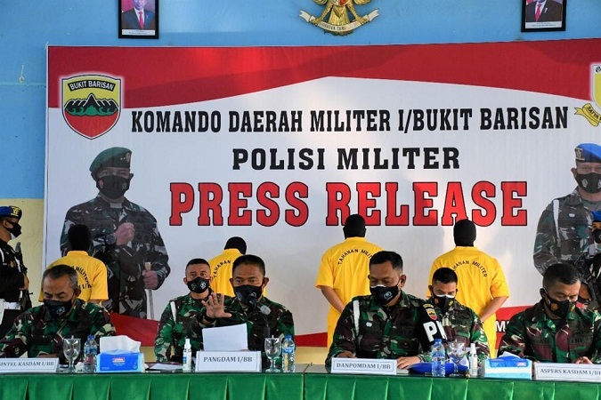Pangdam I/BB Paparkan Keterlibatan 4 Oknum Anggota TNI dalam Kasus Pembunuhan Marsal Harahap