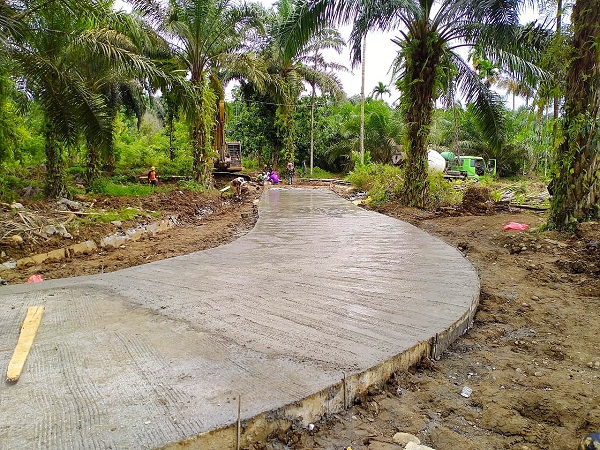 Segera Rampung, Ini Wujud Jalan Cor Rigid Beton TMMD Kodim 0204/DS