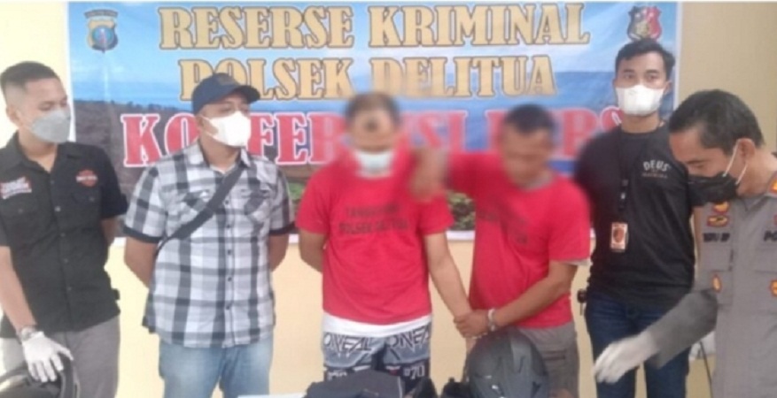 AKP Zulkifli Pimpin Press Release, Pelaku Tersangka Pemecah Kaca Mobil Diciduk Tekab Polsek Delitua