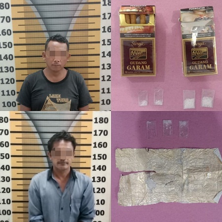 Dua Orang Diduga Pemakai Sabu Ditangkap dari Rumah Masing-Masing