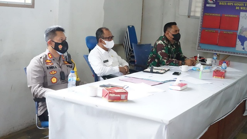 Evaluasi Percepatan Penangan Covid-19, Kapolres Simalungun bersama Forkopimda Laksanakan Rakor