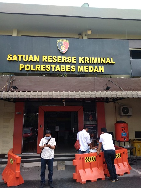 Kantor Reskrim Polrestabes Medan, Minggu (1/8/2021).