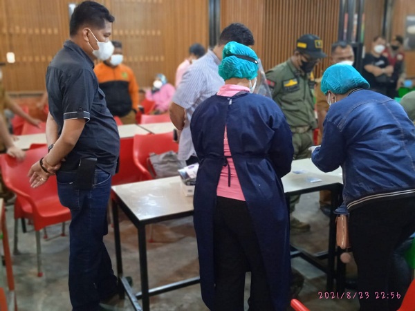 OPS PPKM Level 4 di Wilkumnya, Dipimpin Kapolsek Medan Area