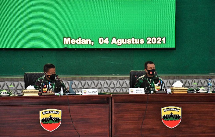 Pangdam I/BB Memimpin Sidang Penerimaan Calon Bintara PK TNI AD Reguler Wanita TA 2021