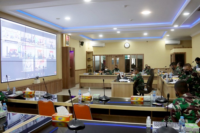 Pangdam XII/Tpr Menerima Paparan Kesiapan TMMD ke-112