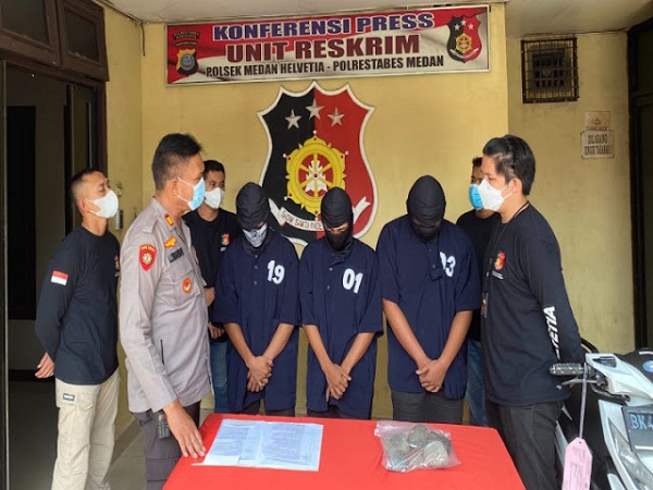 Team Tekab Polsek Medan Helvetia Sergab Para Komplotan Perampok