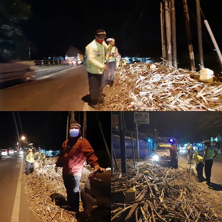 Warga dan Pengguna Jalan di Jalan Raya Jember-Kalibaru Dusun Tegalpakis Keluhkan Truk Pengangkut Tebu