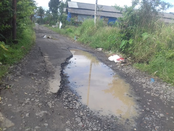 Breakingnews: Musim Hujan, Jalan Rusak di Kalibarukulon Seperti Kubangan Kerbau