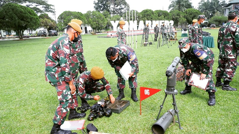 Cerminan Satuan Siap untuk Melaksanakan Tugas Pokok, dengan Meriam yang Terpelihara