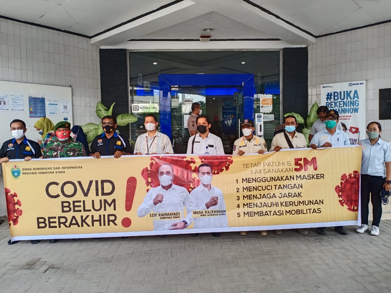 Kapolres Tebing Tinggi Giat Tim II Sosialisasi dan Edukasi Penanganan Covid-19 Kluster Perkantoran