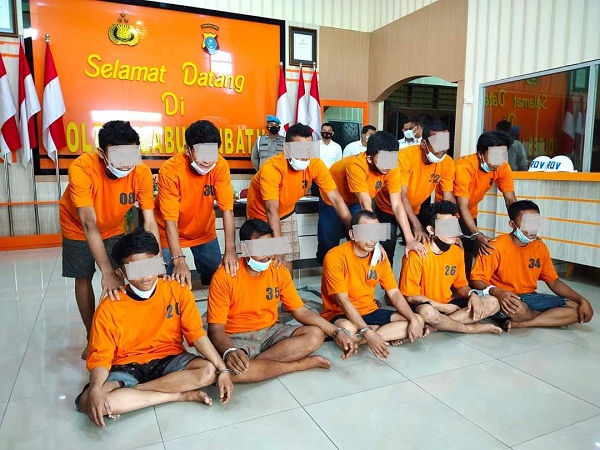 Polres Labuhanbatu Mengamankan 11 Terduga Pelaku Narkoba, 2 Orang DPO