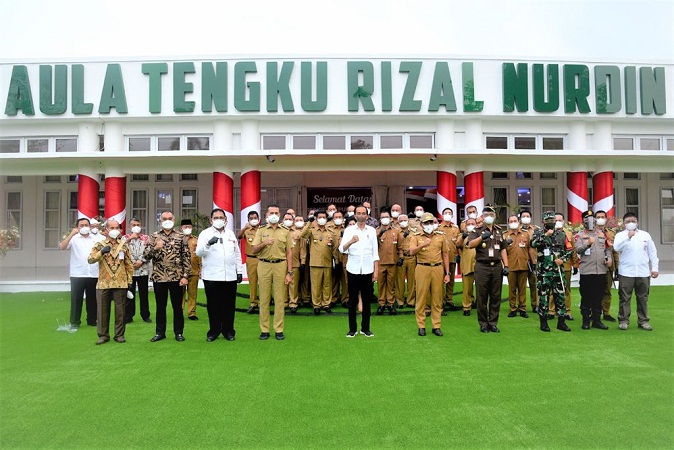 Presiden RI Jokowi Mengharapkan Vaksinasi Bisa Lebih Merata di Sumut