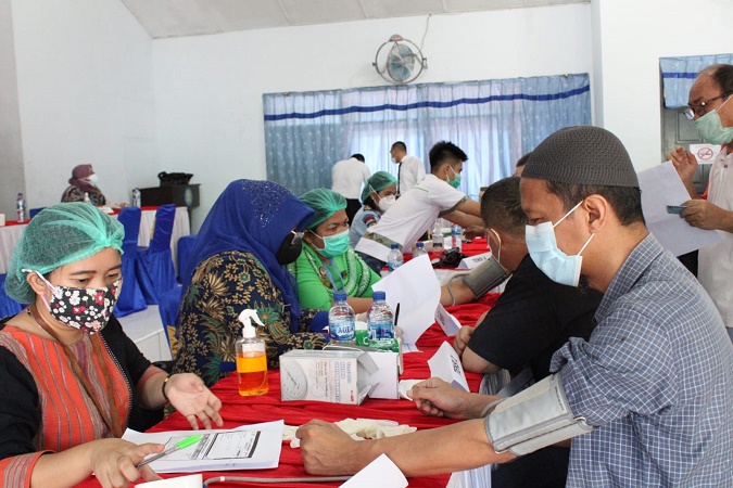Rutan 1 Medan Kanwil kemenkumham Sumut Vaksinasi Tahap II Warga Binaan