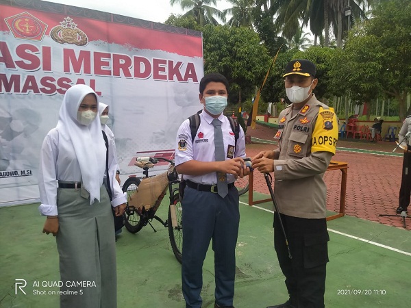 Vaksinasi Dapat Doorprize HP dan Sepeda, Hanya di Polres Madina