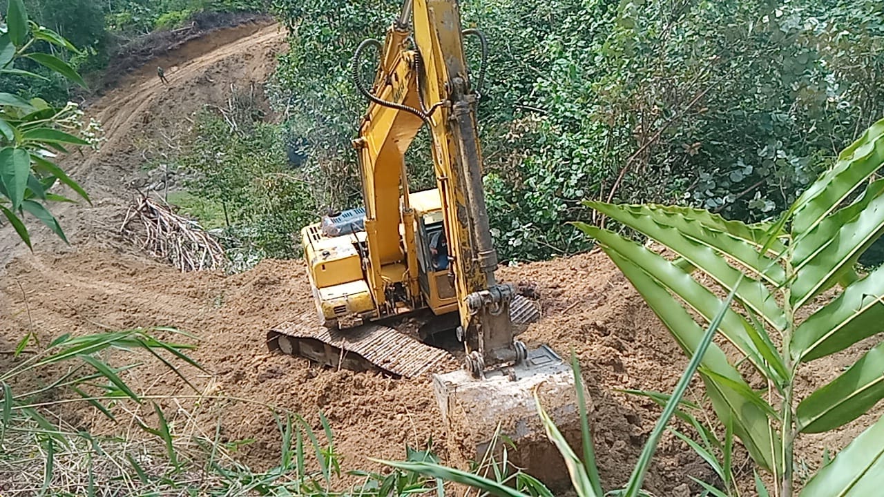 Pra TMMD Kodim 0206/Dairi : Penyelesaian Jalan baru mencapai 15,5%