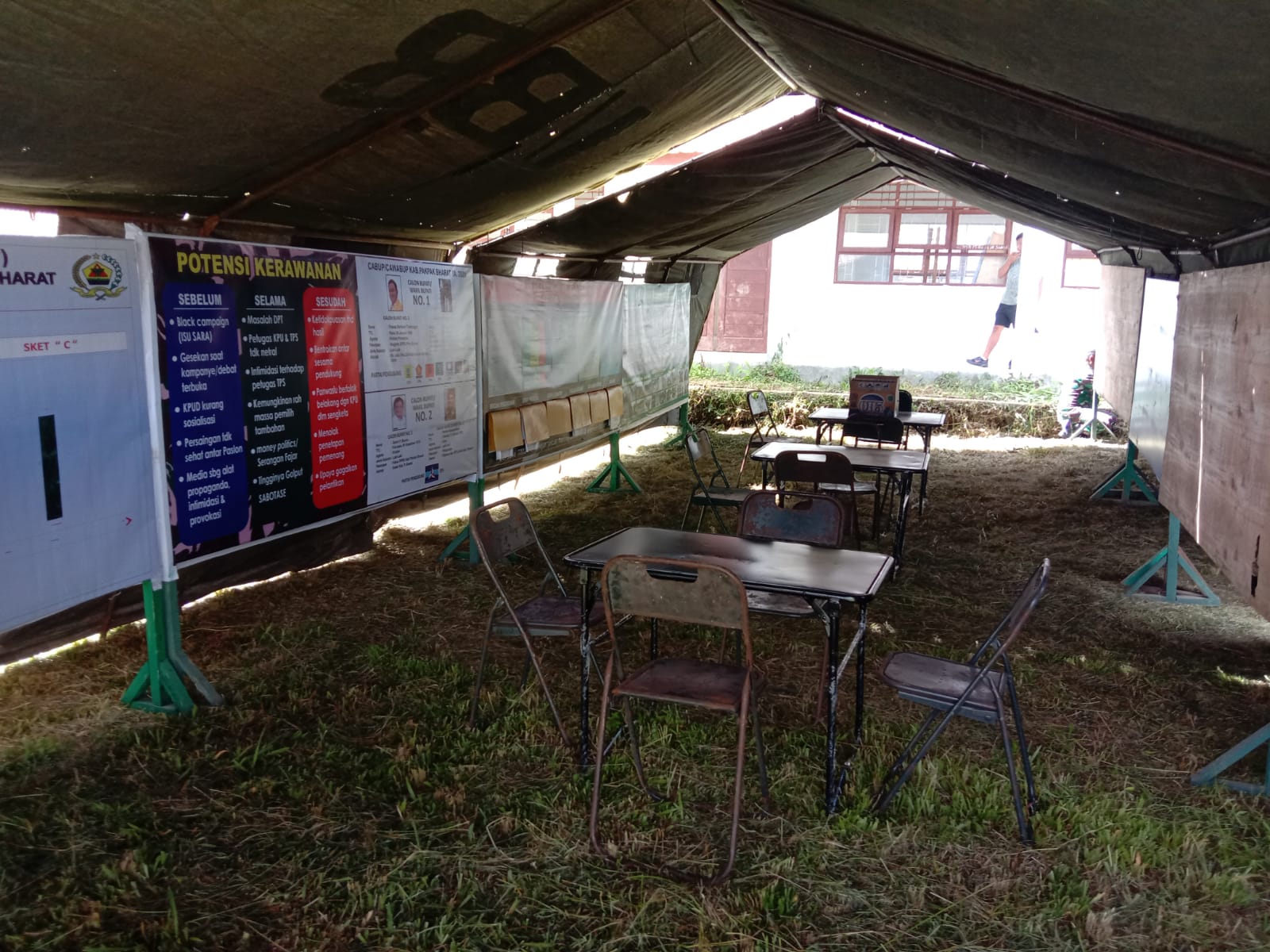 Tidak Hanya Rumah Warga, Sekolah Dijadikan Posko dan Tempat Beristirahat Satgas TMMD