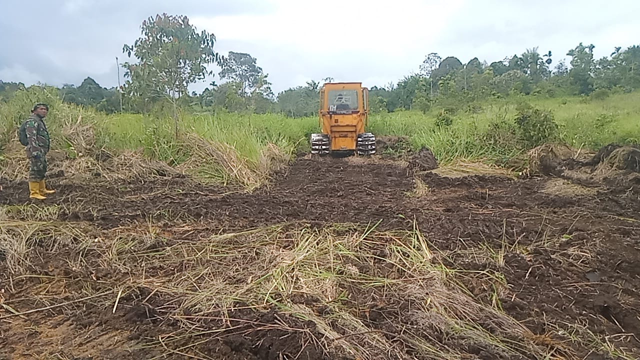 Penampakan Poskotis dan Pemandangan dari Jalan TMMD 112 Kodim 0206/Dairi