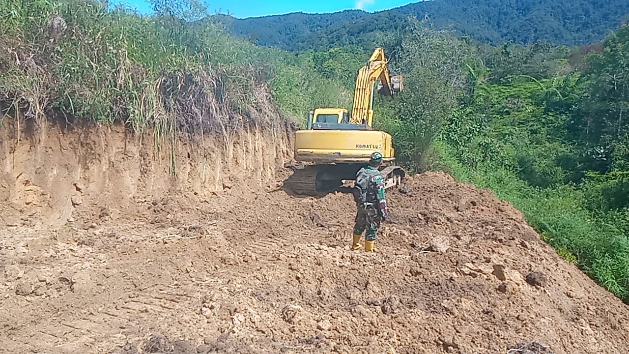 Program TMMD Ke 112 TA Kodim 0206/Dairi Terus Kejar Sasaran Penyelesaian Jalan