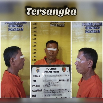 Diduga Bandar Judi, ALG Dibekuk Tim Opsnal Satreskrim Polres Rohil