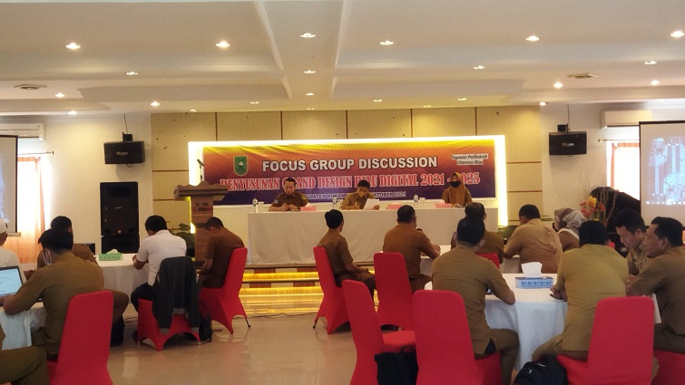Diskominfotik Rohil Gelar FGD Penyusunan Grand Design Riau Digital 2021-2025