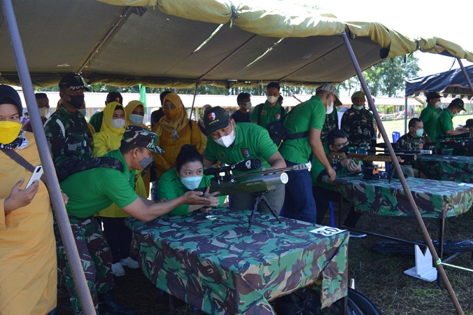 Kodim 0212/Tapsel Gelar Perlombaan Menembak Dandim Cup II, dalam Rangka HUT ke-76 TNI