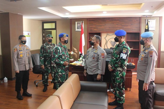 Perkuat Soliditas dan Sinergitas TNI-Polri, Danpomdam I/BB Silahturahmi ke Polda Sumbar