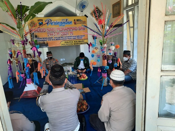 Polsek Kalibaru Gelar Peringatan Maulid Nabi Besar Muhammad SAW 1443 H