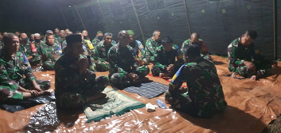 Prajurit YTP Raider 100/PS Kodam I/BB Yasinan dan Doa Bersama