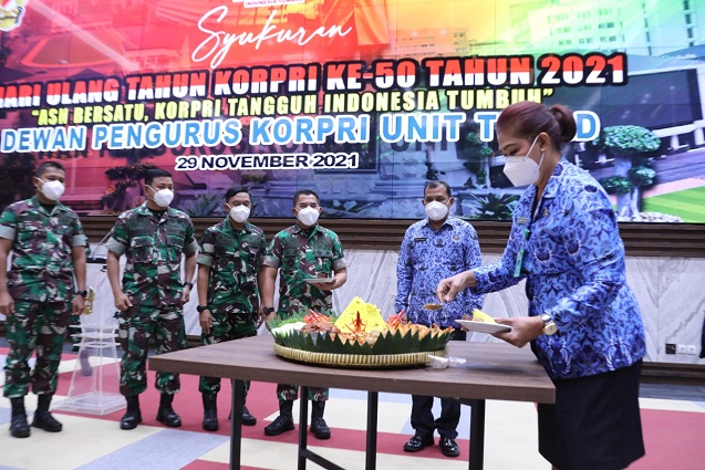 Peringati Hari Jadi ke-50 Korpri, Korpri Unit TNI AD Menggelar Syukuran