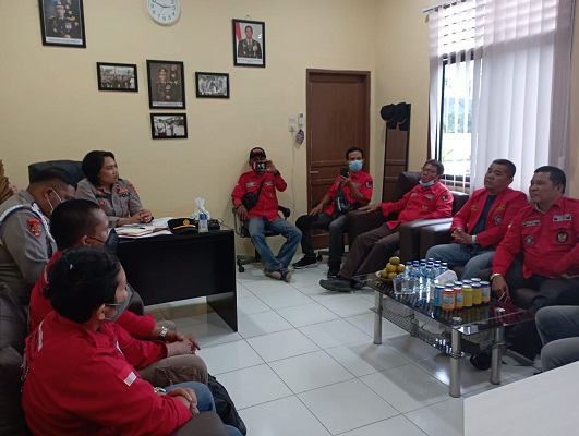 Audensi PAC PBB Kecamatan Medan Tuntungan Diterima oleh Kapolsek Medan Tuntungan