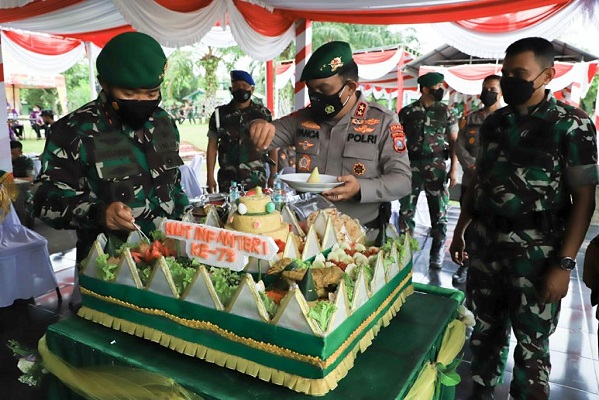 Indahnya Kebersamaan Kodam I/BB - Poldasu Pada Upacara Perayaan HUT Infanteri ”Queen Of The Battle”