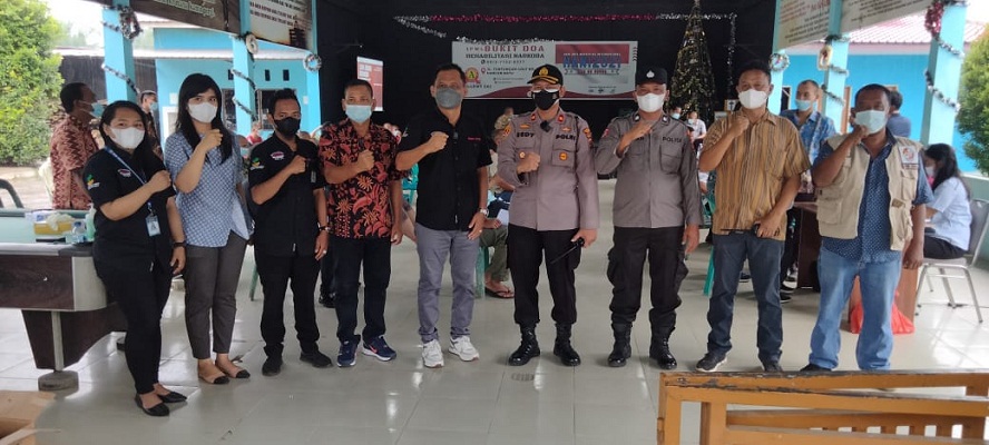 Kapolsek Pancur Batu Meninjau Percepatan Vaksinasi di Desa Durin Jangak